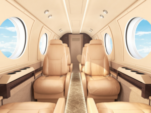 Private jet for holiday travel 