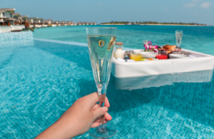 Underwater dining in the Maldives